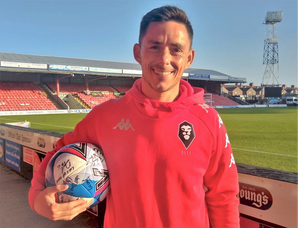 Ian Henderson with matchball