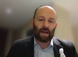 Salford City Mayor Paul Dennett speaks at the 'A Bed Every Night' remote conference. - Image taken from youtube