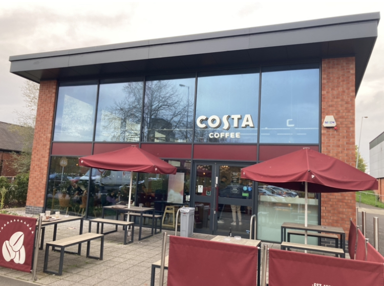 Costa Coffee on Regent retail park off Regent Road