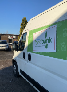 Salford Food Bank van. Credit: Beth Smith.