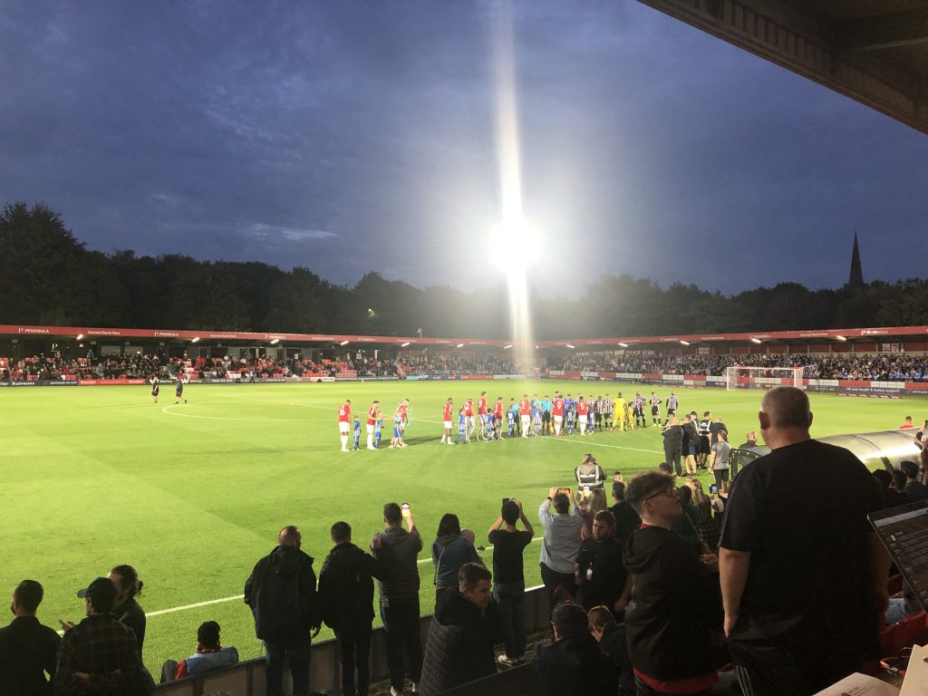 Salford vs Notts County. Credit: Harry Warner