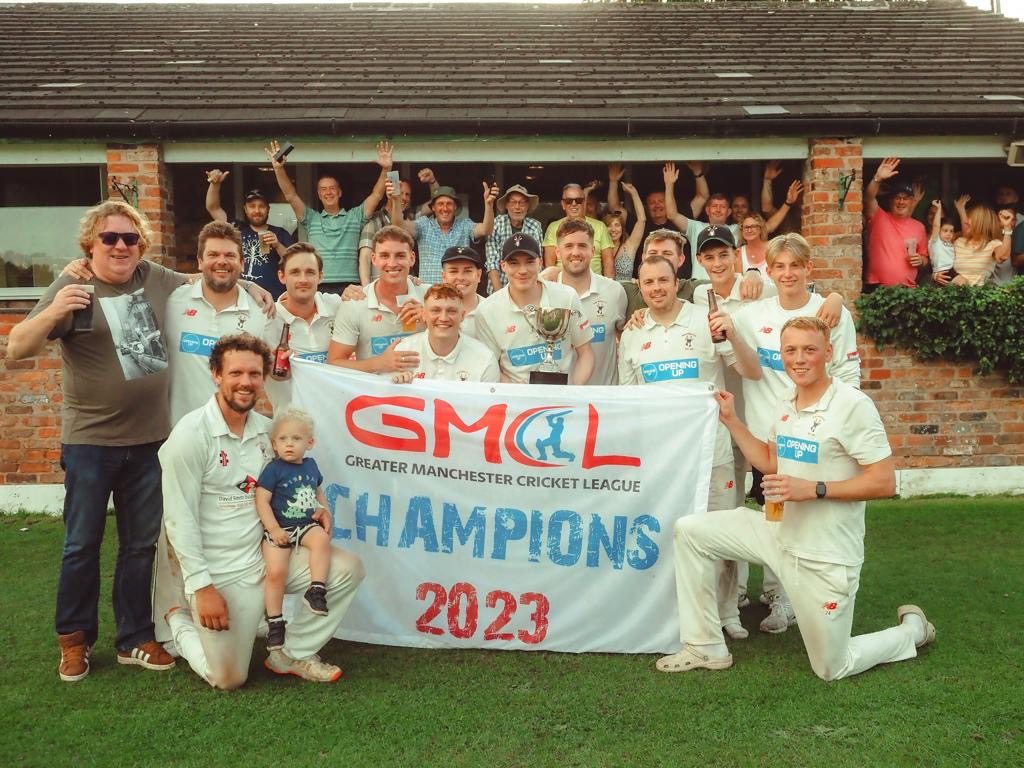 Roe Green Cricket club celebrating