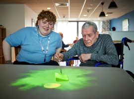 Broughton House care home given interactive ‘magic table’ worth 10k
