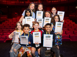 Local children perform their award-winning stories at The Lowry