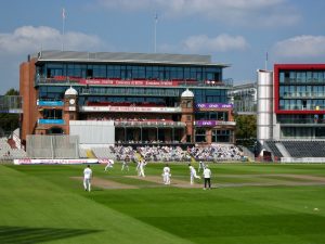 Keaton Jennings faces the bowling of England Prospect John Turner