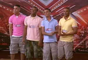 JLS performing at X Factor in 2008 - via Youtube 