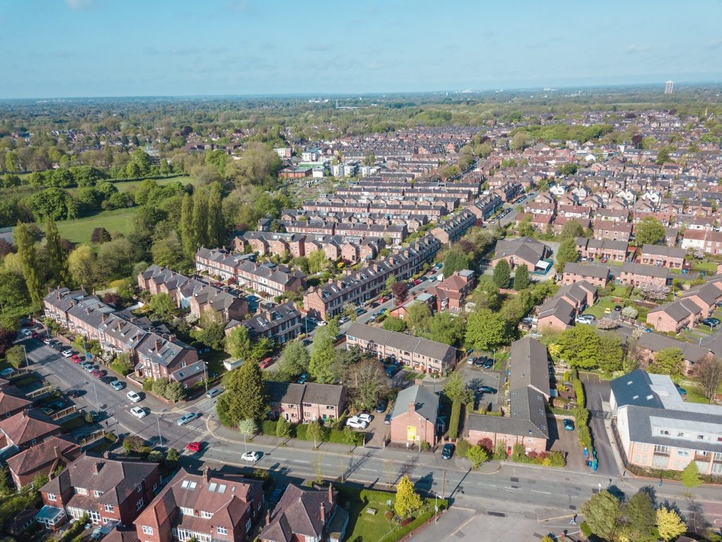 Aerial drone shot - provided by University of Salford