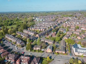 Aerial drone shot - provided by University of Salford 