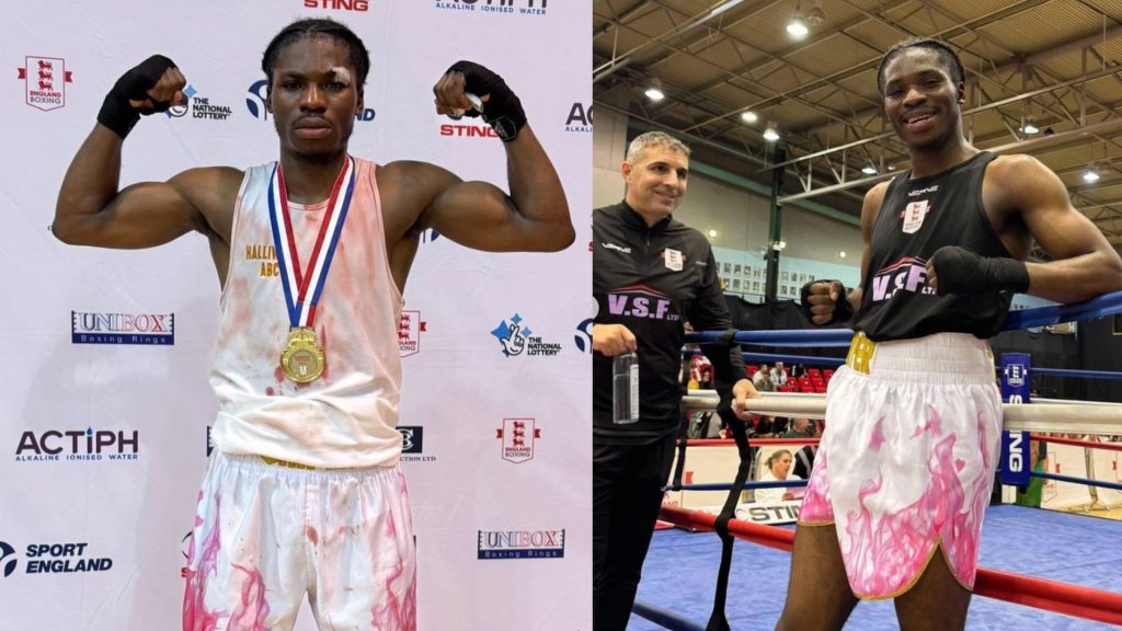 Sam Akinsete - Salford boxing national champion