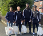 Salford City trio lend a hand to charity package drop