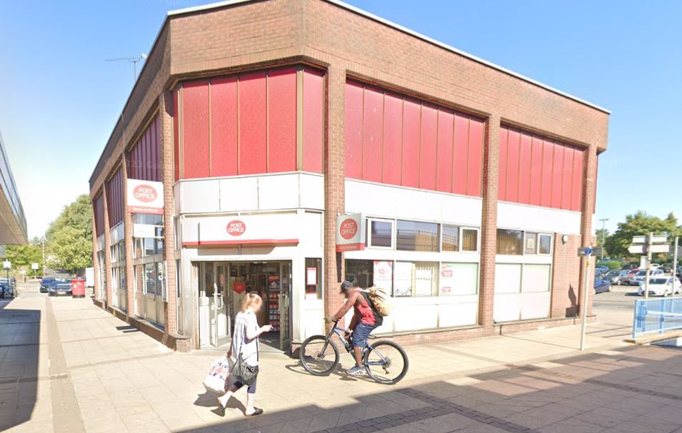 Post Office based on Rossall Way - Google Map