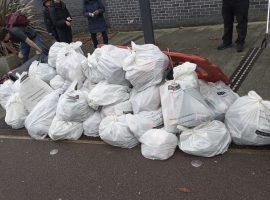 Bags of litter picked up at Clean up Sunday