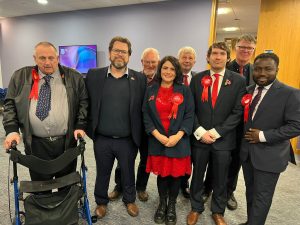 Councillor Lisa Muir after her victory in the Eccles by-election - via Cllr Muir 