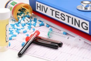 hiv testing stock image