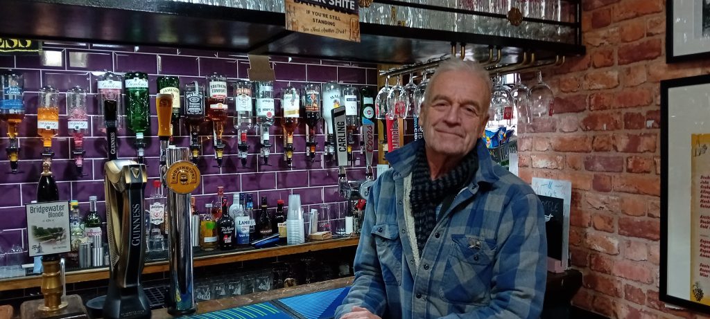 Harry Mansfield at the bar of the star inn, taken by me.