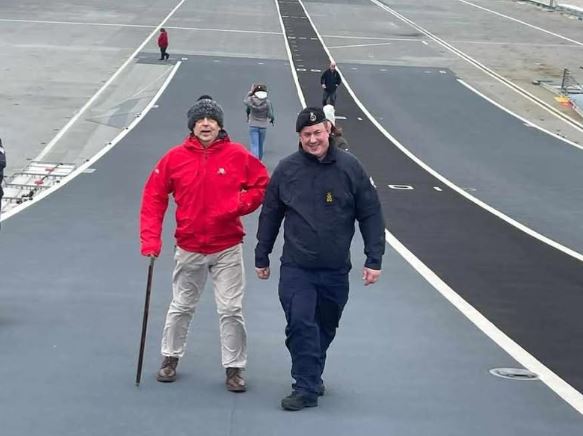 "It was absolutely fantastic" - Broughton House veteran steps aboard HMS Prince of Wales