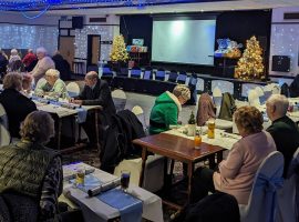 Guests last year at the Social Club pensioner's party.