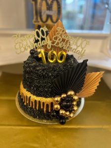 The cake for Trud's 100th birthday 