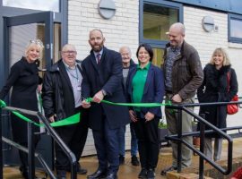 Paul Dennett, Salford City Mayor cutting the ribbon of the PRU - Salford City Council