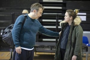 Jason Merrells as Tom Watson and Giovanna Fletcher as Rachel Watson (c) Pamela Raith