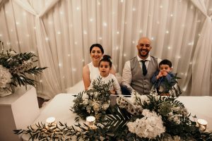 Beth with Yamine and her two children. 