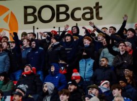 Salford City fans ahead of the FA Cup fixture against Manchester City - Salford City
