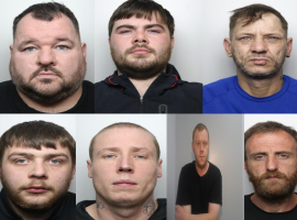 A criminal gang who kidnapped a vulnerable man in Irlam for cryptocurrency have been jailed for 76 years today.