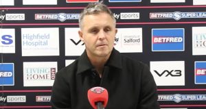 Salford Red Devils head coach Paul Rowley shared thoughts after the game - YouTube