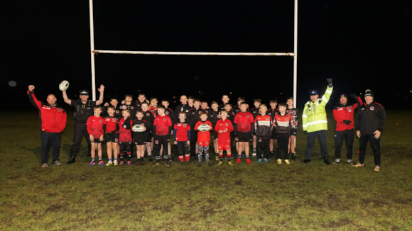 Salford rugby youth team benefit from police funding - Salford Police