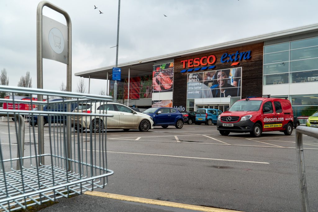 Supermarket Tesco Extra on Pendleton Way - taken by Alex Taylor-McDowall