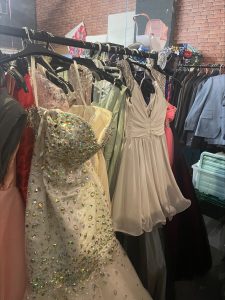 Dresses available in the Salford prom wear shop (Fiona May-Swanson)