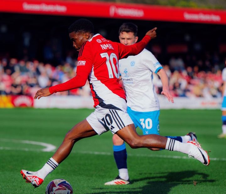 Kelly N'mai was in fine form for Salford City vs Crewe - Salford City