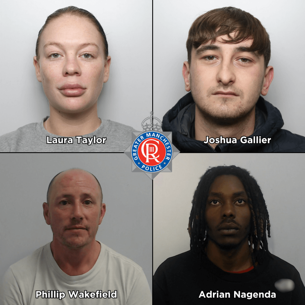 The gang of four jailed for drugs and firearms offences