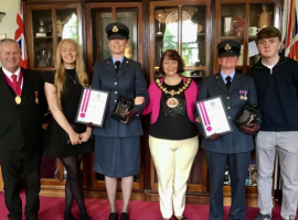 Air cadet leaders honoured with Citizen’s Award in Salford