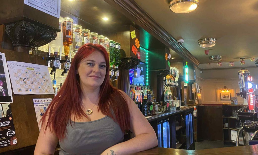 Rebecca - landlord of the Oddfellows arms