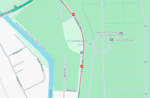 Langley Road closed - Google Maps 