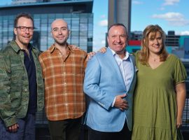 Left to Right: Nikolai Foster, Rob Madge, Dave Fishwick, and Pippa Cleary. Photo: Phil Tragen