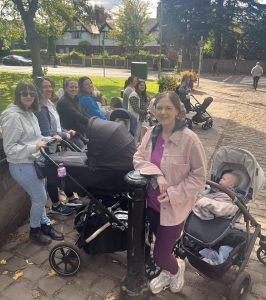 The Walking Mums group on their most recent walk from Worsley to Monton (Rachael Bagshaw on Facebook, 2025)