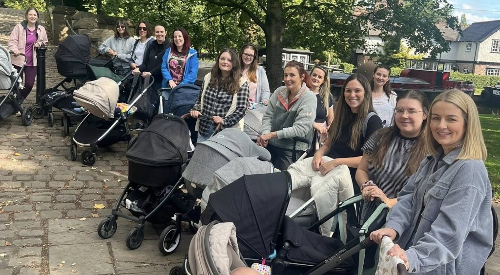 he Walking Mums group on their most recent walk from Worsley to Monton (Rachael Bagshaw on Facebook, 2025)