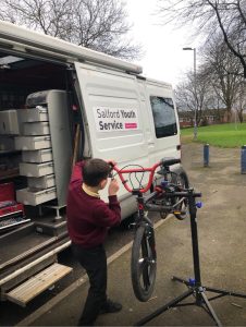 Salford Youth bike project helping kids learn to fix their bikes