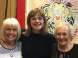 Actor Maxine Peake joins guests at the Working Class Movement Library in Salford.