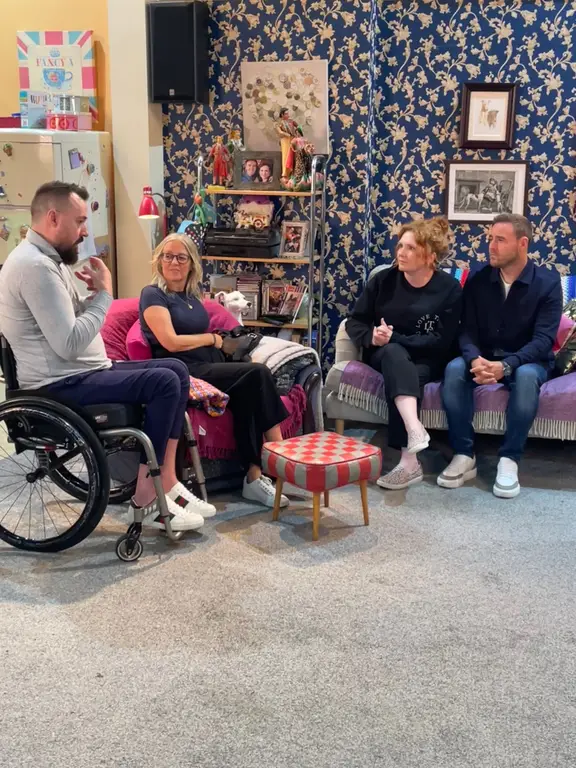 Manchester bombing survivor discussing his experience with Coronation Street star