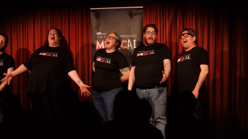 The Totally Improvised Musical, photo via The New Adelphi Theatre