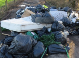 Fly-tipping in Salford.