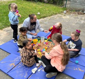 The children enjoying a play session at A Little Extra (Peter McArthur, 2025)