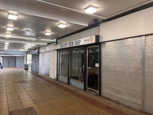 Eccles town centre today.