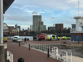 Body found in Salford Quays.